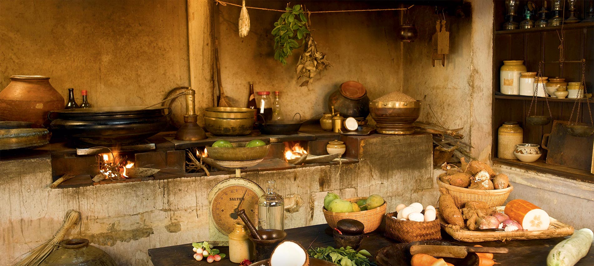 evergreen organics, kerala, Traditional kitchen